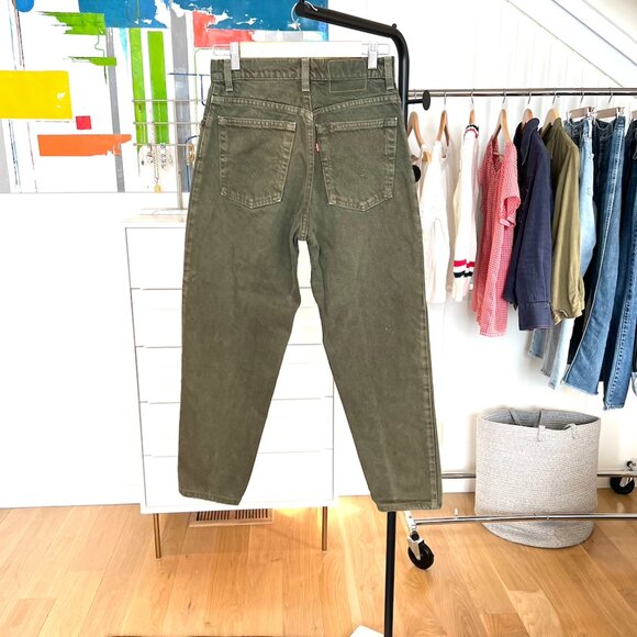 Vintage Levi's 550 Olive Green Jeans W 27 x L 26.5 - Picture 3 of 5
